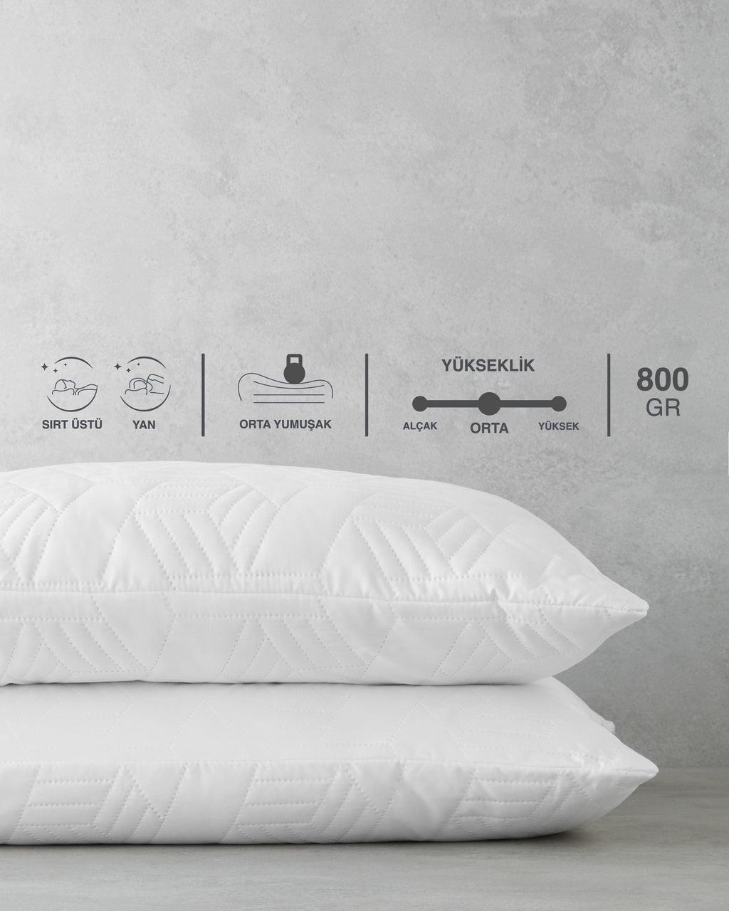 Softy Ultrasonic 2 pcs Pillow 50x70 cm White (view 7)