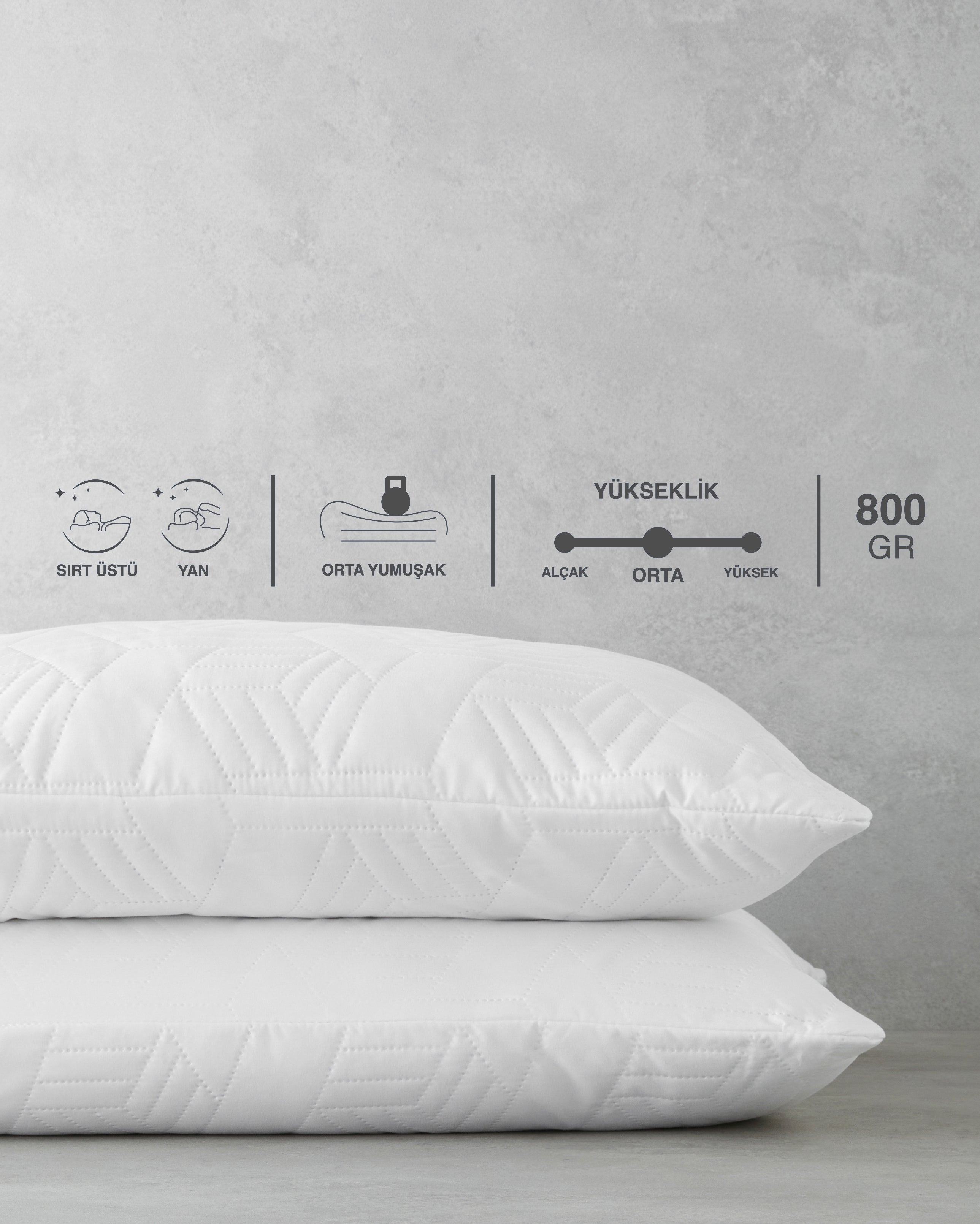 Softy Ultrasonic 2 pcs Pillow 50x70 cm White (view 7)