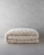 Sherpa Double Size Quilt 195x215 cm Cream (view 2)