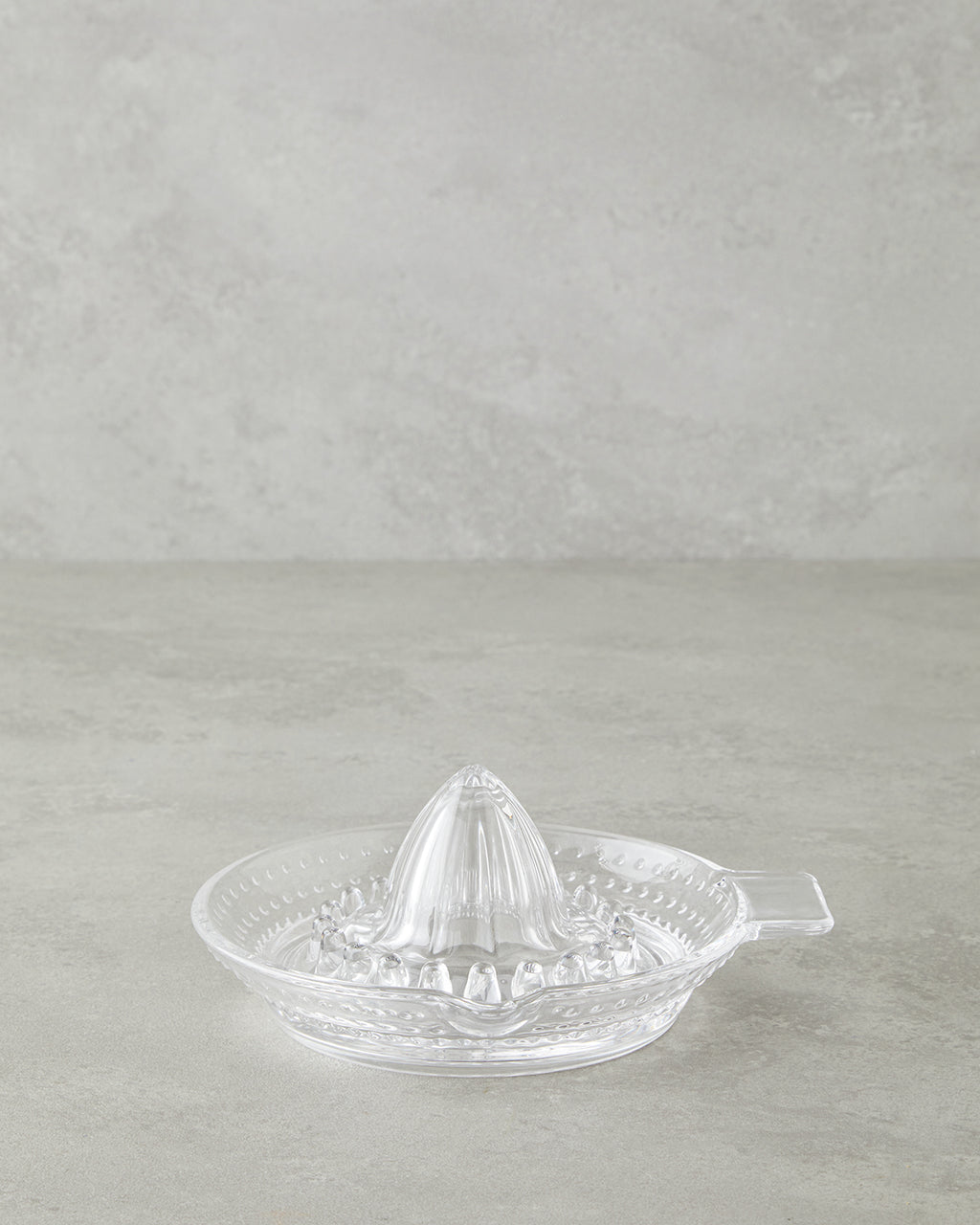 Tubby Glass Lemon Squeezer Transparent