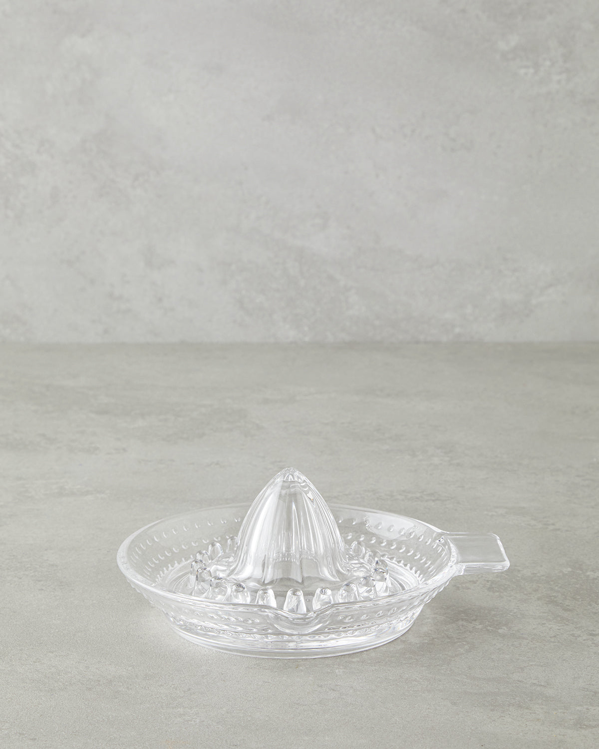 Tubby Glass Lemon Squeezer Transparent