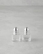Lelia Glass 2 pcs Salt and Pepper Shaker 4x5 cm Silver