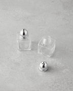 Lelia Glass 2 pcs Salt and Pepper Shaker 4x5 cm Silver (view 2)