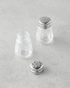 Lilla Glass 2 pcs Salt and Pepper Shaker 4x4 cm Silver (view 2)