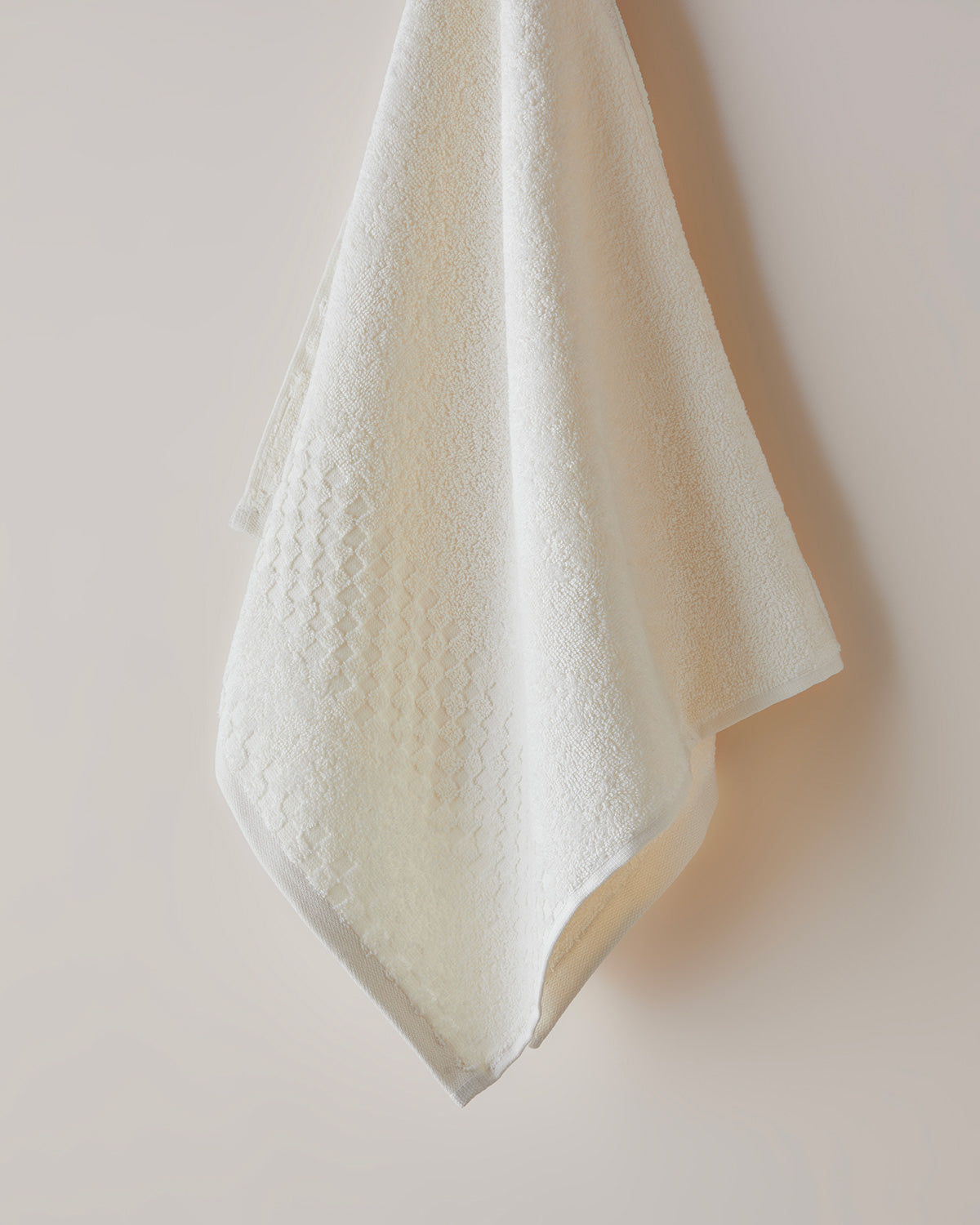 Border Check Cotton Face Towel 50x80 cm - Yellow (view 2)