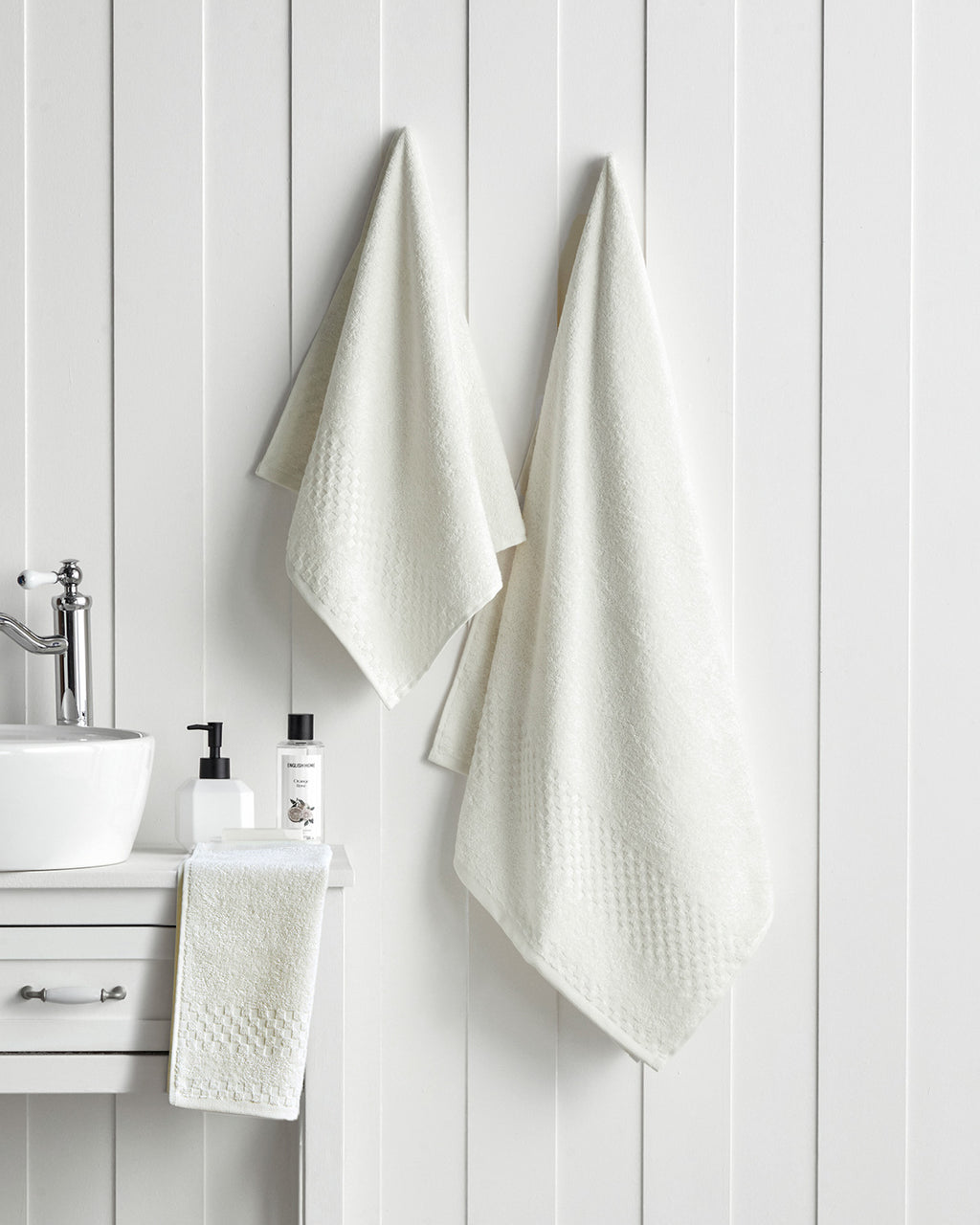 Border Check Cotton Face Towel 50x80 cm (view 4)