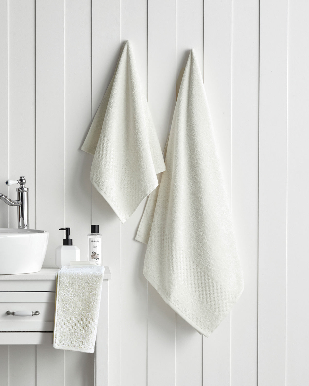 Border Check Cotton Face Towel 50x80 cm (view 4)