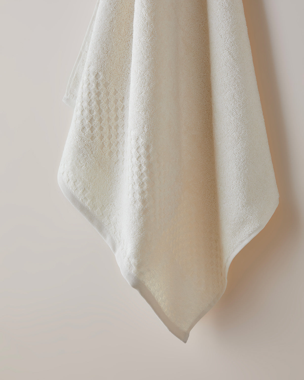 Border Check Cotton Bath Towel 70x140 cm - Yellow (view 2)
