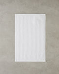 Chequer Cotton Hand Towel 30x45 cm - White