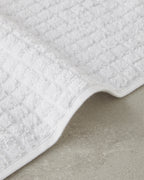 Chequer Cotton Hand Towel 30x45 cm - Beige (view 2)