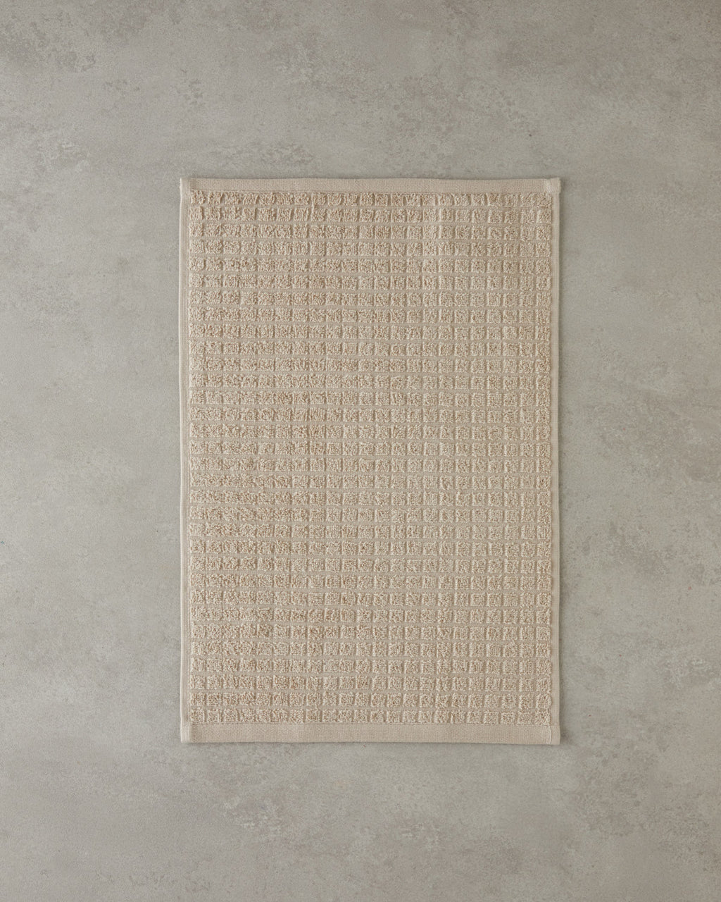 Chequer Cotton Hand Towel 30x45 cm - Blue (view 4)