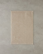 Chequer Cotton Hand Towel 30x45 cm - Blue (view 4)