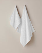 Chequer Cotton Face Towel 50x80 cm - Blue (view 3)