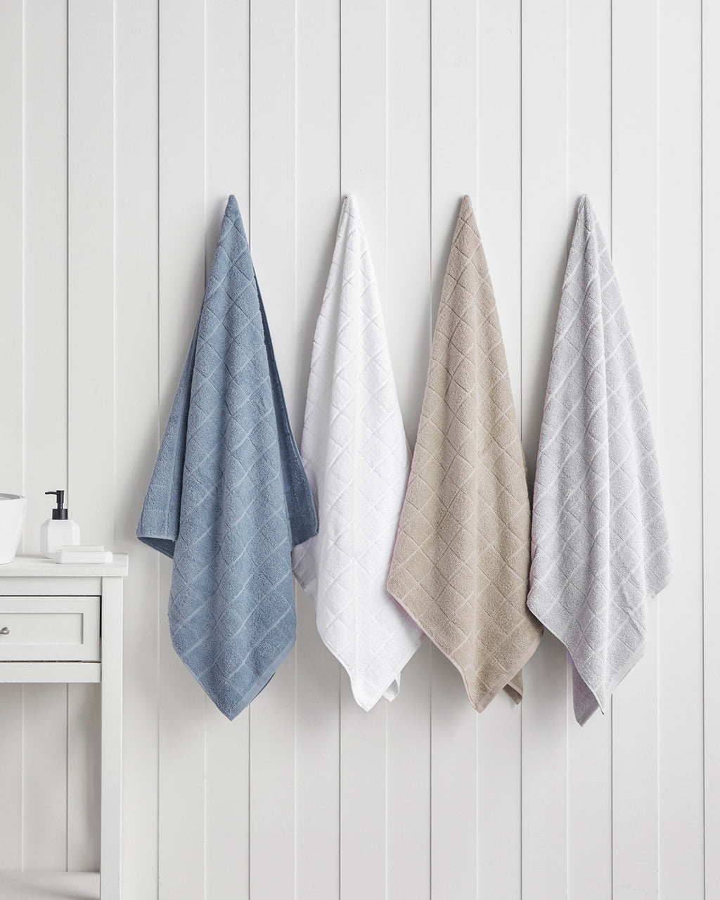 Chequer Cotton Bath Towel 80x150 cm (view 5)