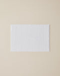 Chequer Cotton Foot Towel 50x70 cm - White