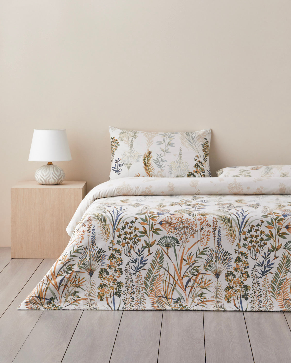 Cotton Single Size Duvet Cover Set 160x220 cm Green