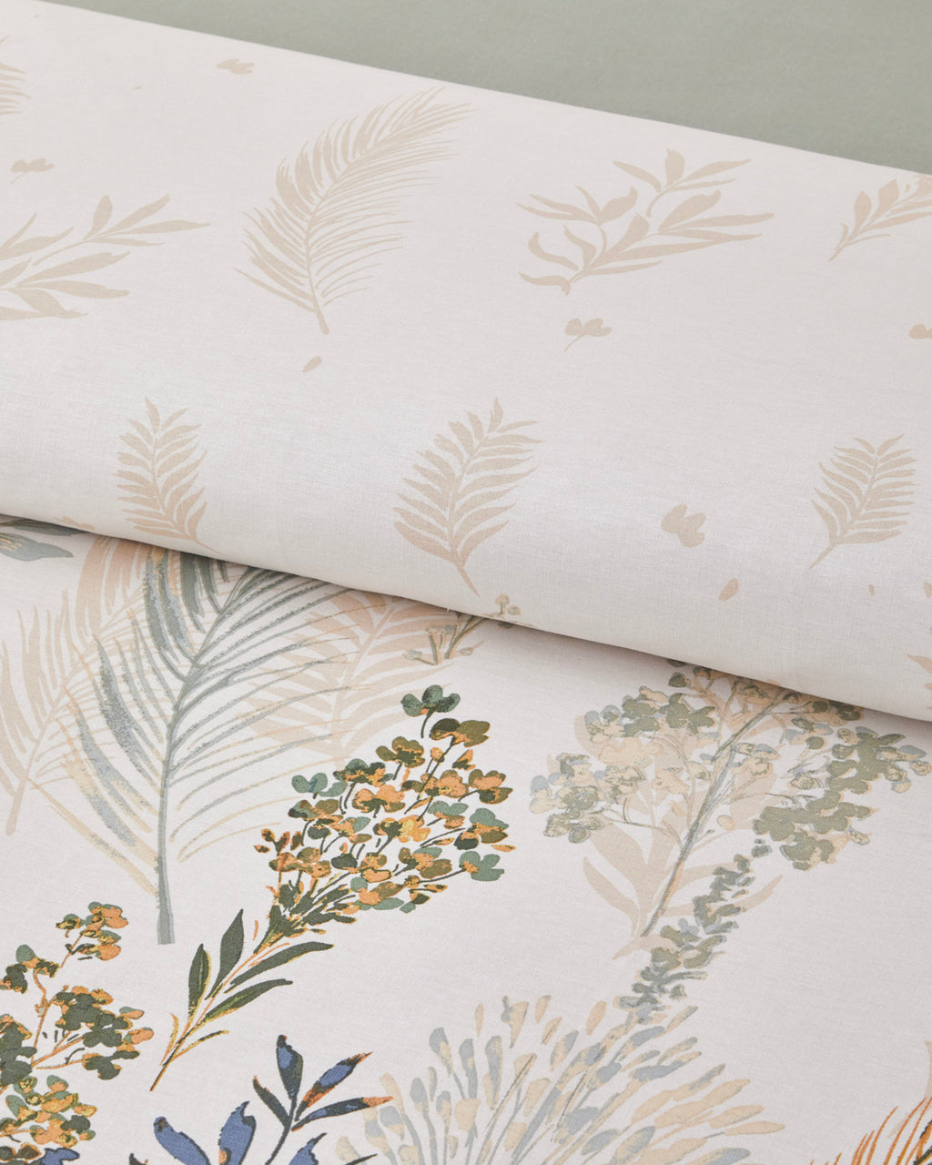 Cotton Single Size Duvet Cover Set 160x220 cm Green (view 4)