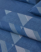 Easy Iron Single Size Duvet Cover Set 160x220 cm Navy Blue (view 3)