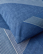 Easy Iron Single Size Duvet Cover Set 160x220 cm Navy Blue (view 4)