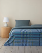 Easy Iron Single Size Duvet Cover Set 160x220 cm Navy Blue