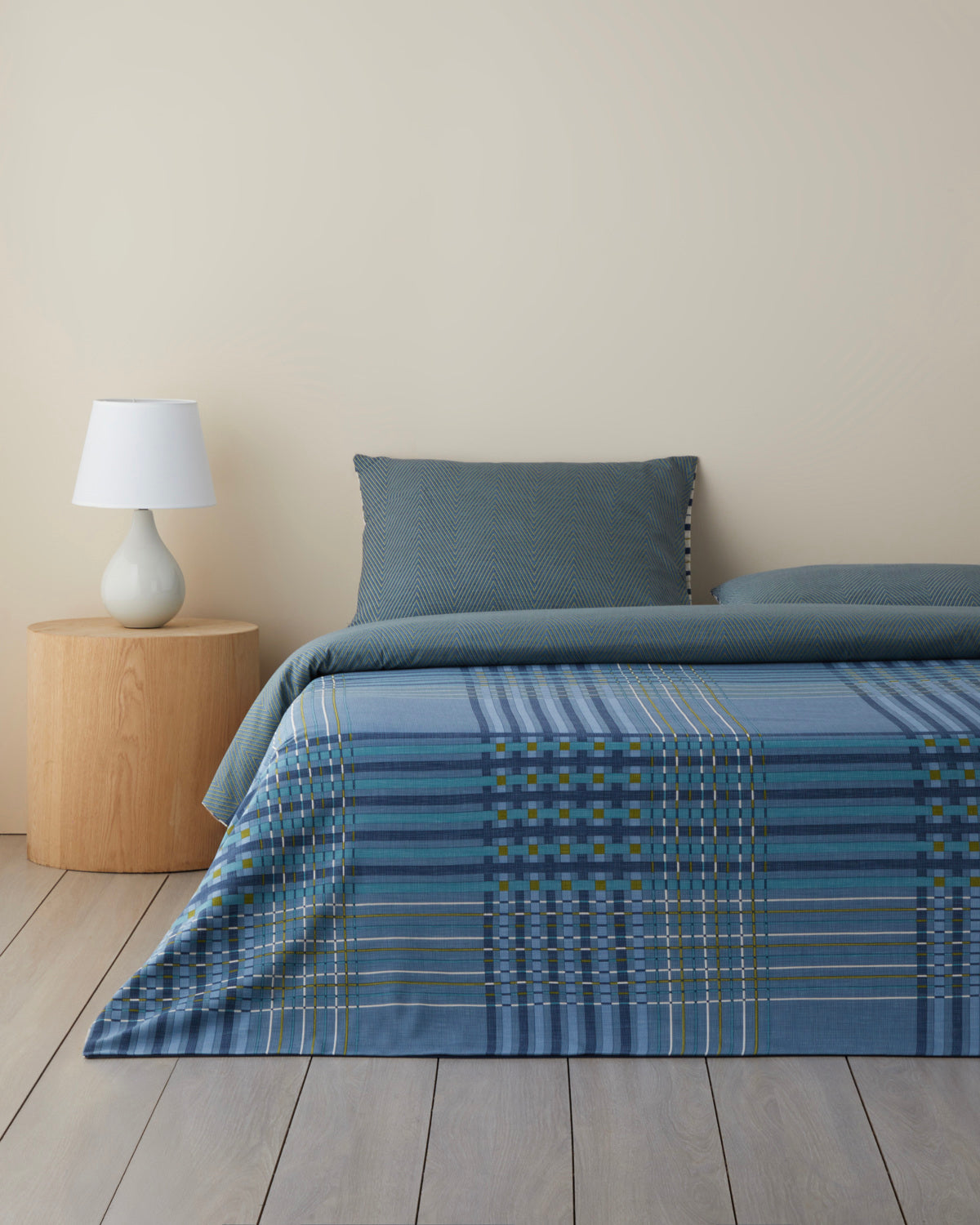 Easy Iron Single Size Duvet Cover Set 160x220 cm Navy Blue