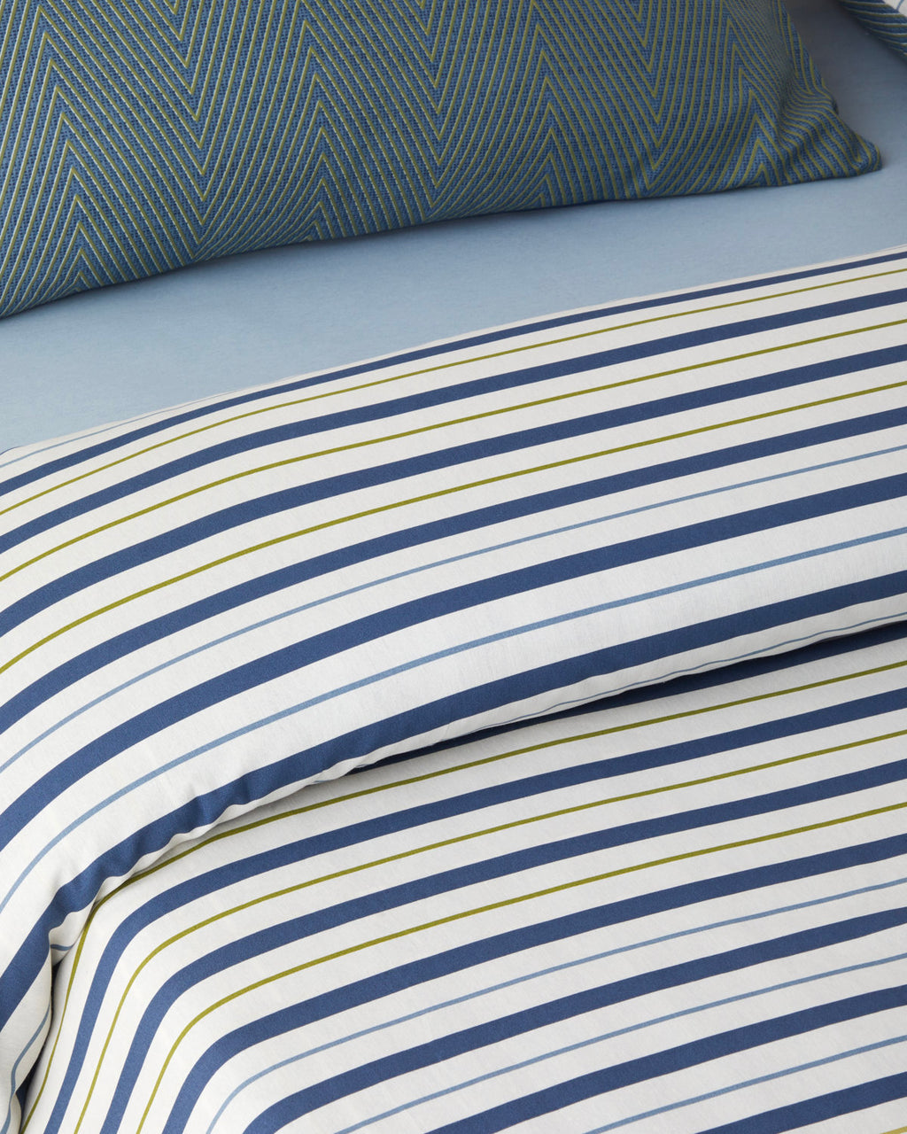 Easy Iron Single Size Duvet Cover Set 160x220 cm Navy Blue (view 4)