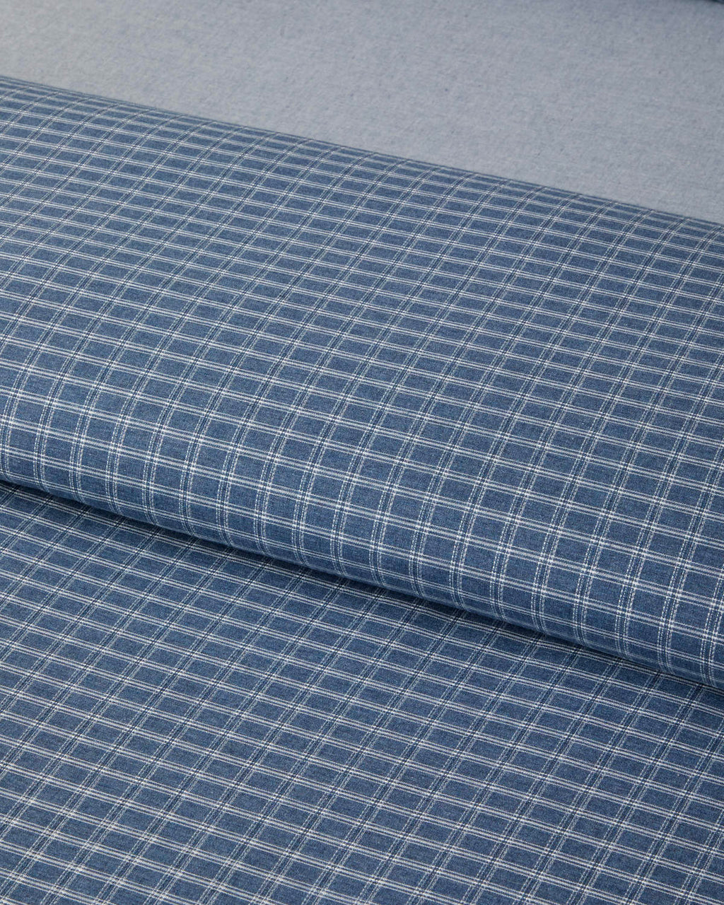 Yarn Dyed Single Size Duvet Cover Set 160x220 cm Blue (view 4)