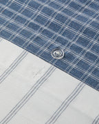 Yarn Dyed Single Size Duvet Cover Set 160x220 cm Blue (view 7)