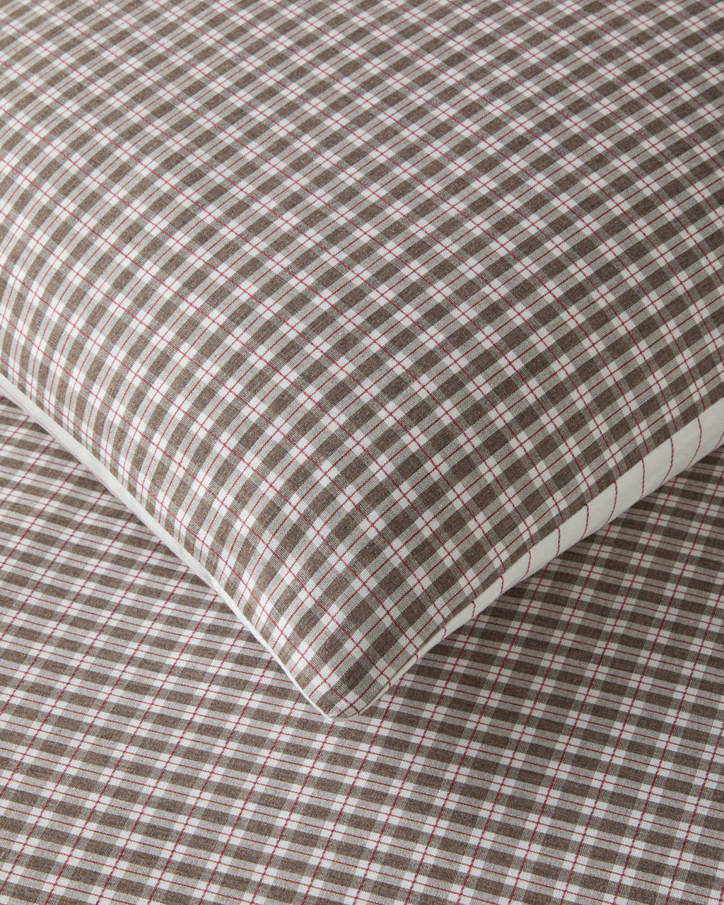 Yarn Dyed Single Size Duvet Cover Set 160x220 cm Brown (view 5)