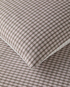 Yarn Dyed Single Size Duvet Cover Set 160x220 cm Brown (view 5)