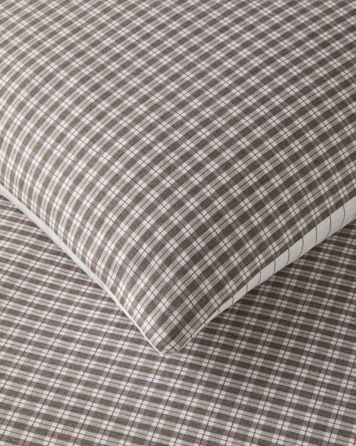 Yarn Dyed Single Size Duvet Cover Set 160x220 cm Brown (view 5)