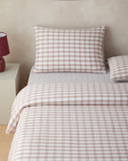 Yarn Dyed Single Size Duvet Cover Set 160x220 cm Orange (view 2)