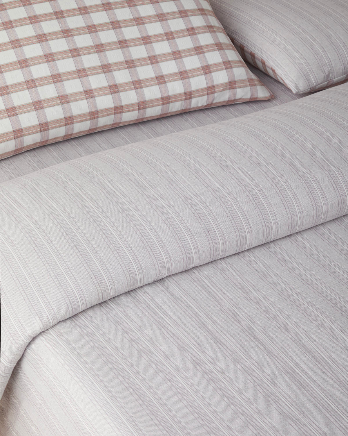 Yarn Dyed Single Size Duvet Cover Set 160x220 cm Orange (view 3)