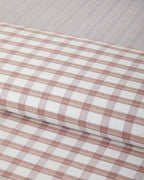 Yarn Dyed Single Size Duvet Cover Set 160x220 cm Orange (view 4)
