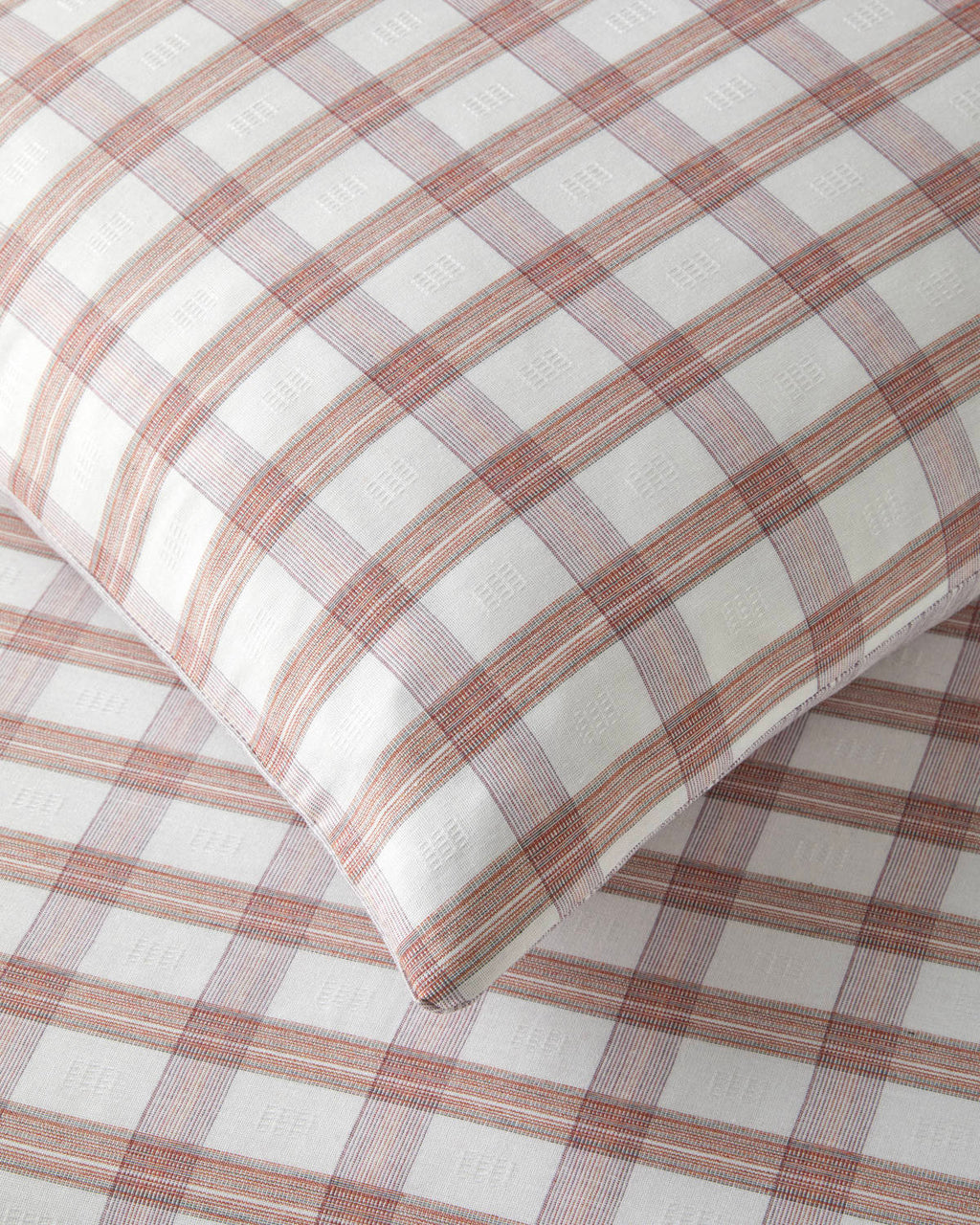Yarn Dyed Single Size Duvet Cover Set 160x220 cm Orange (view 5)