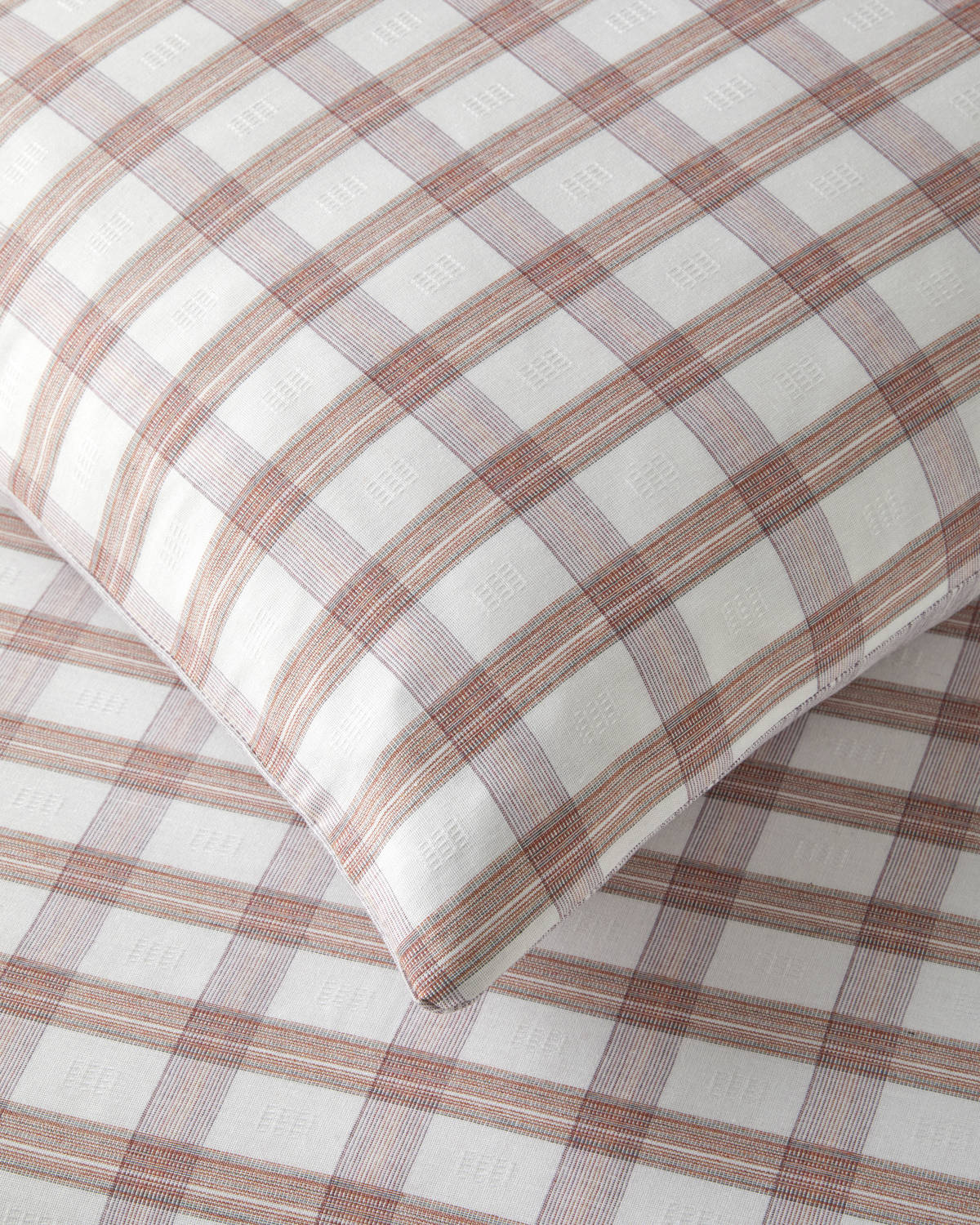 Yarn Dyed Single Size Duvet Cover Set 160x220 cm Orange (view 5)
