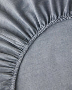 Yarn Dyed Duvet Cover Set Navy Blue - Red (view 8)