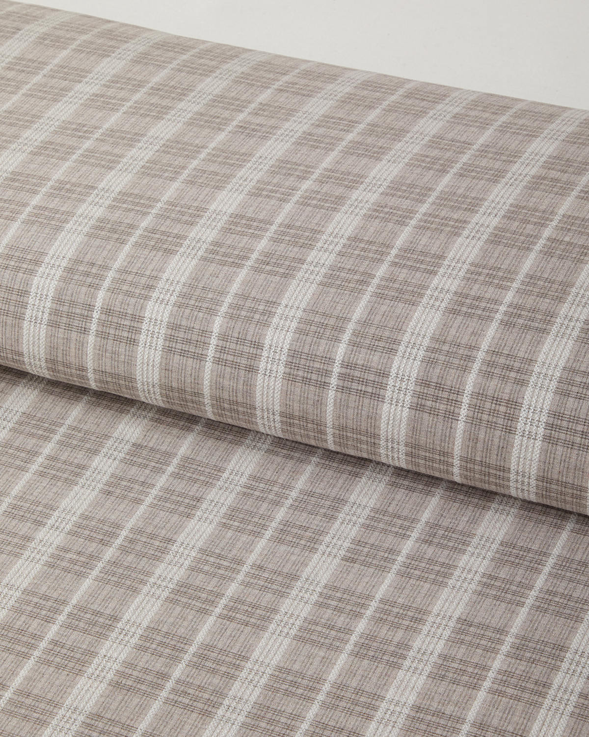 Yarn Dyed Single Size Duvet Cover Set 160x220 cm Dark Beige (view 4)