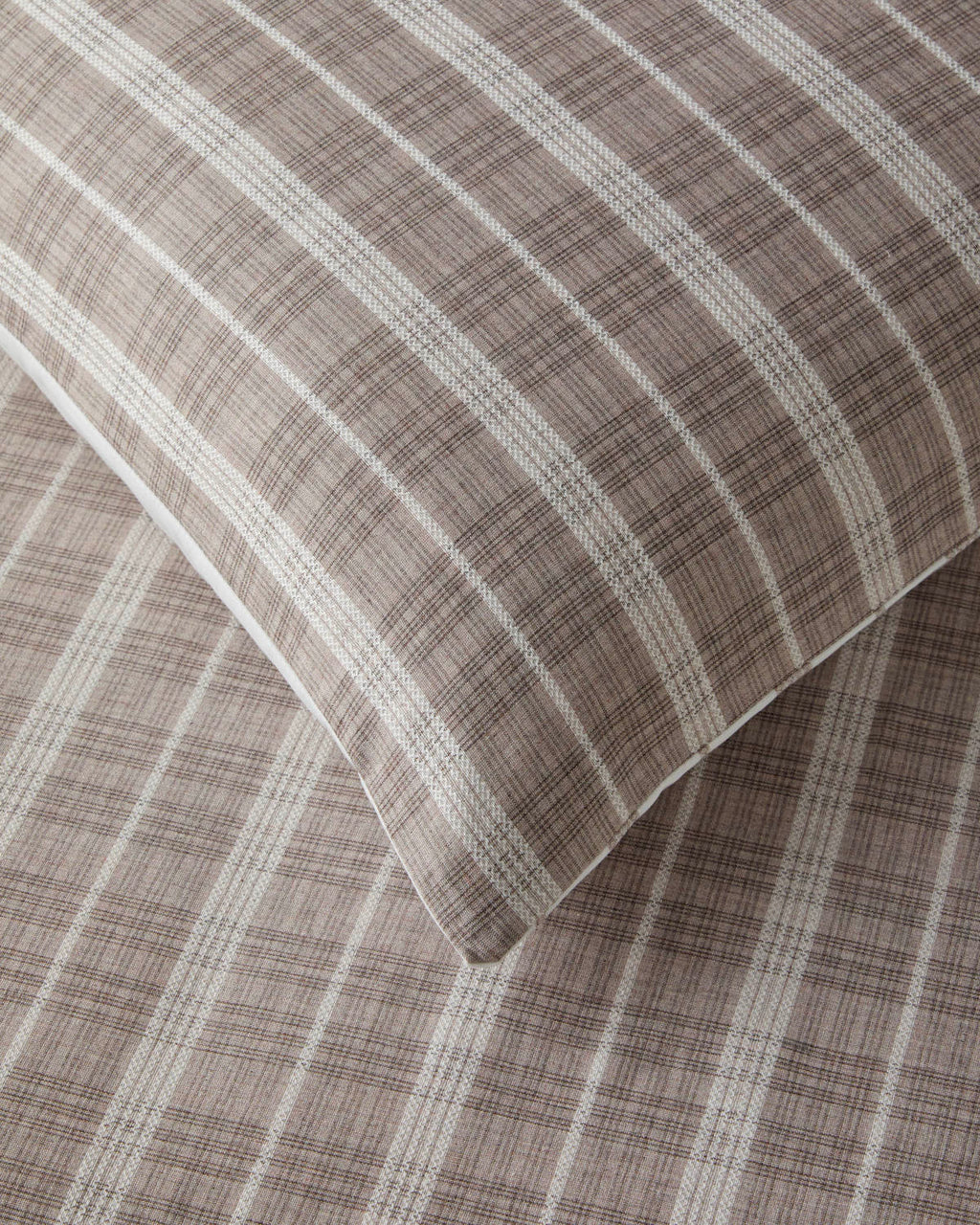 Yarn Dyed Single Size Duvet Cover Set 160x220 cm Dark Beige (view 5)