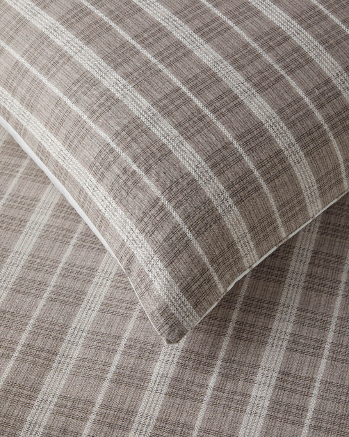 Yarn Dyed Single Size Duvet Cover Set 160x220 cm Dark Beige (view 5)