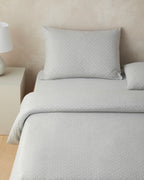 Yarn Dyed Duvet Cover Set Gray - Double 200x220 cm (view 2)