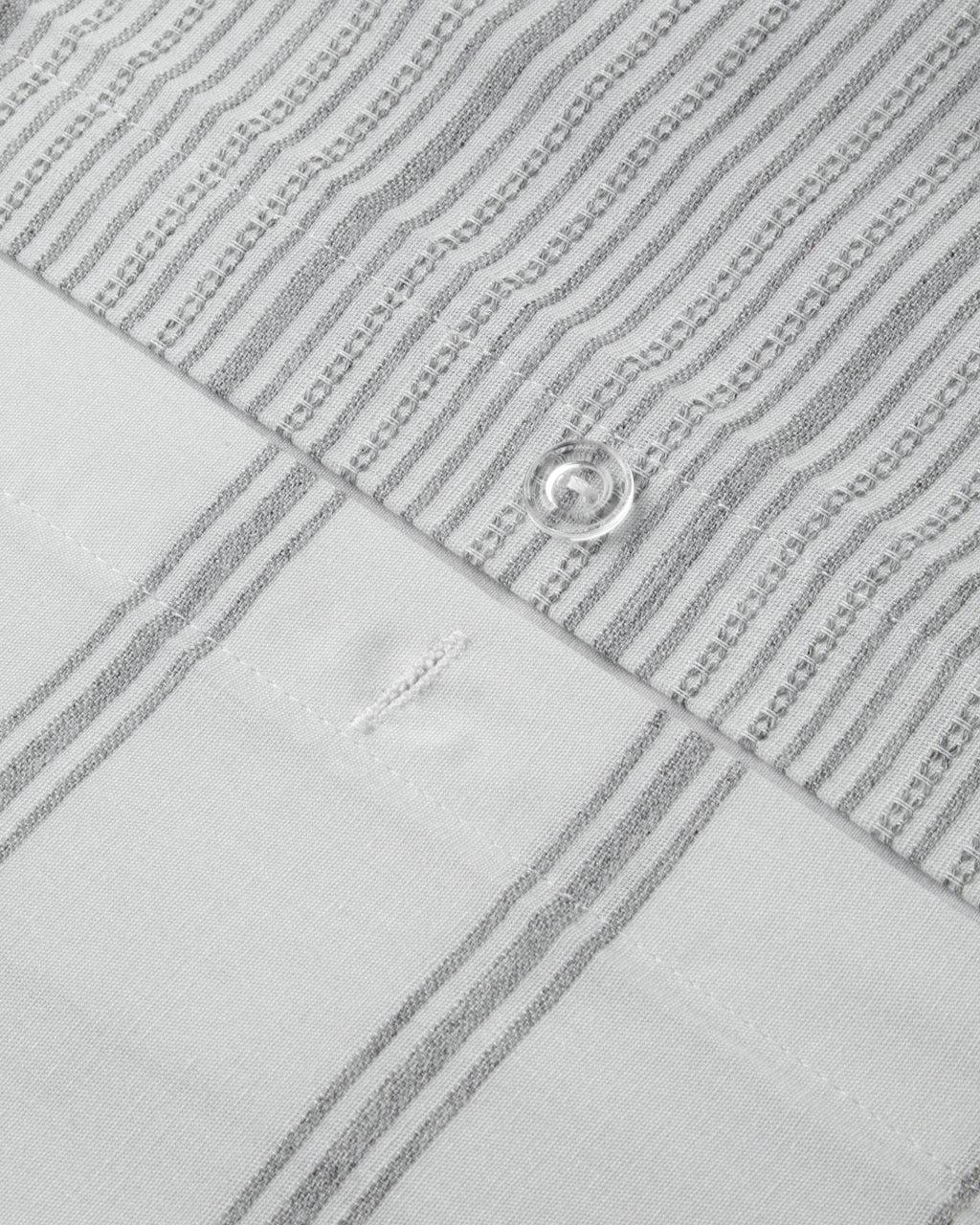 Yarn Dyed Single Size Duvet Cover Set 160x220 cm Gray (view 6)