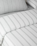 Yarn Dyed Single Size Duvet Cover Set 160x220 cm Gray (view 7)