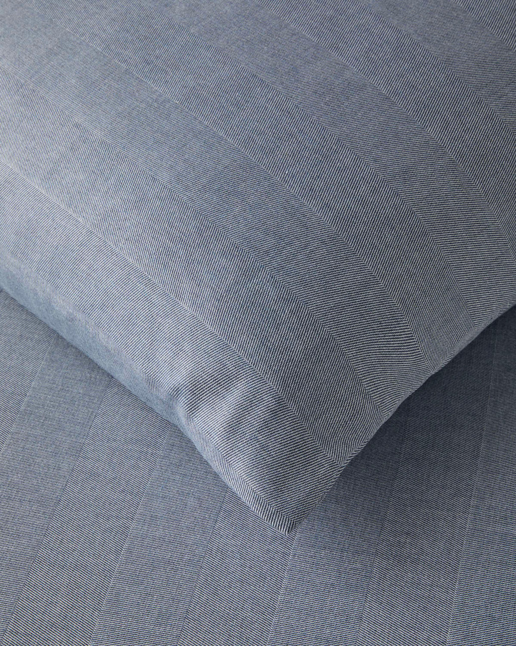 Yarn Dyed Single Size Duvet Cover Set 160x220 cm Navy Blue (view 4)