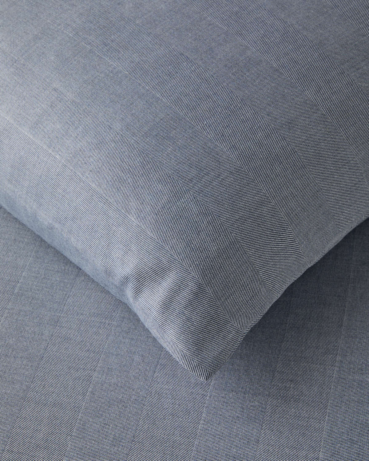 Yarn Dyed Single Size Duvet Cover Set 160x220 cm Navy Blue (view 4)
