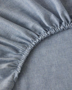 Yarn Dyed Single Size Duvet Cover Set 160x220 cm Navy Blue (view 7)