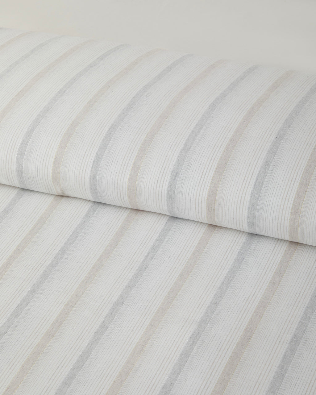 Yarn Dyed Single Size Duvet Cover Set 160x220 cm Beige - Gray (view 4)