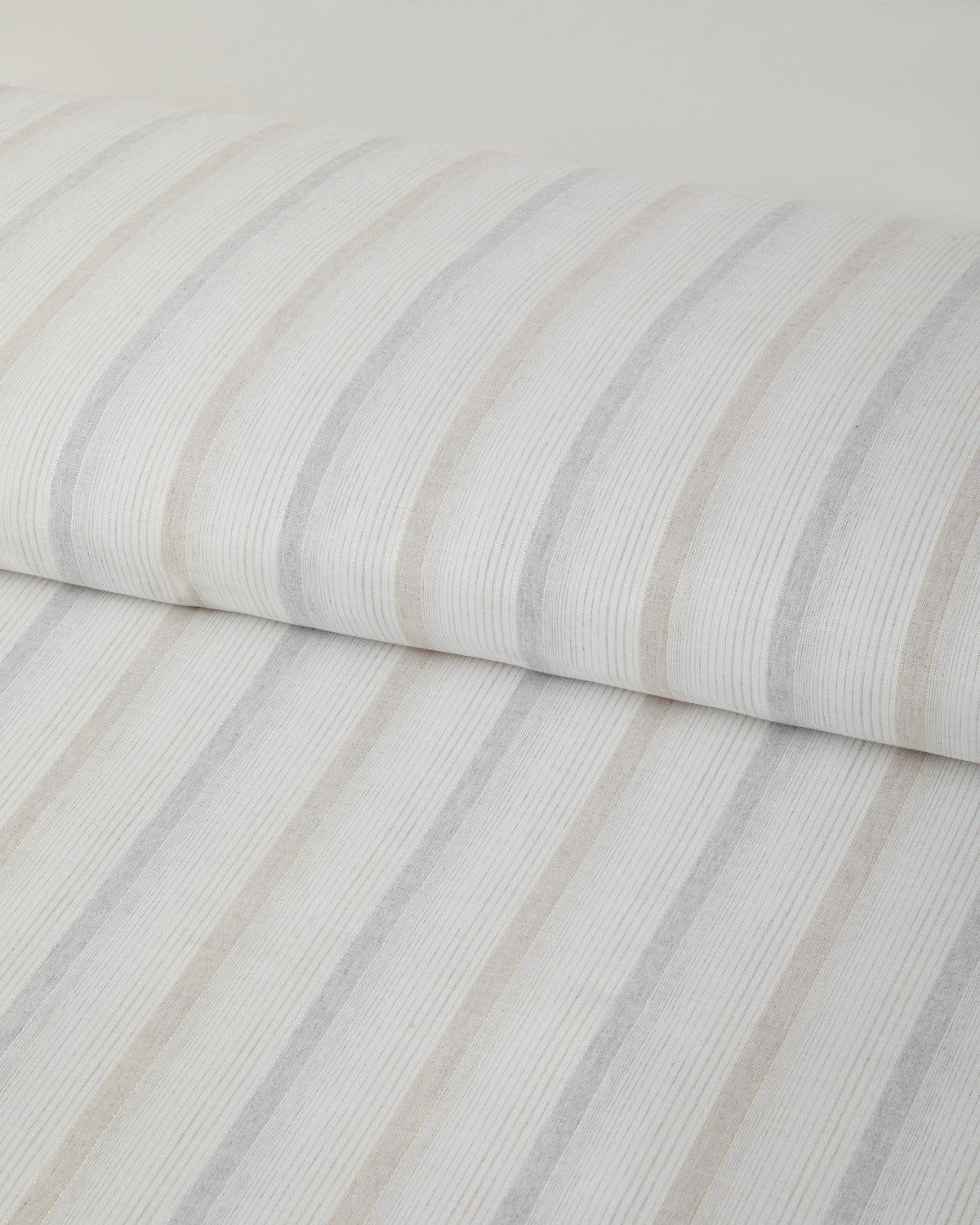 Yarn Dyed Single Size Duvet Cover Set 160x220 cm Beige - Gray (view 4)