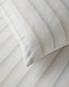 Yarn Dyed Single Size Duvet Cover Set 160x220 cm Beige - Gray (view 7)