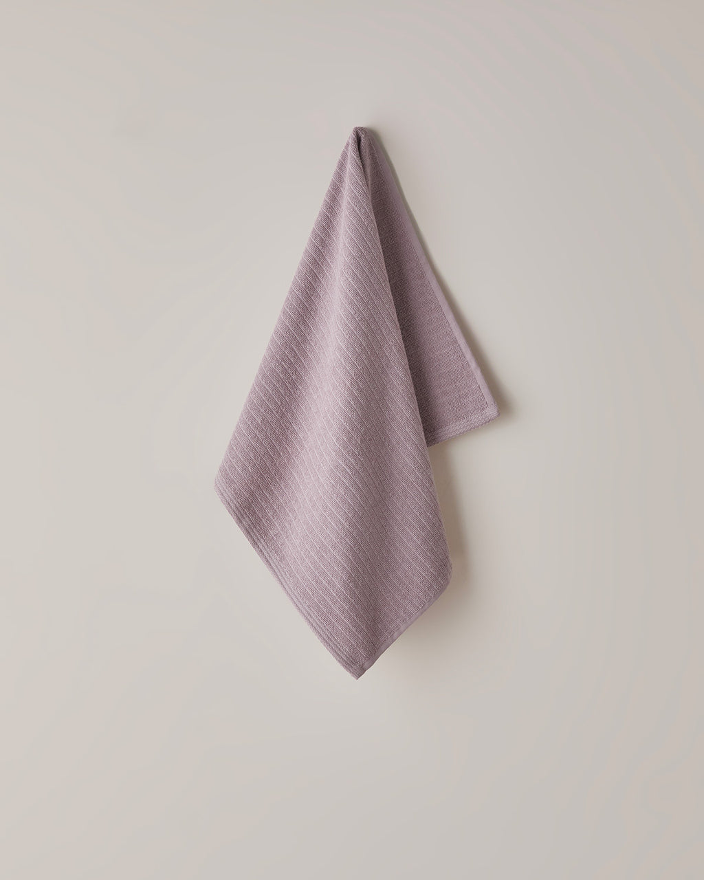 Stripe Cotton Face Towel 50x70 cm - Dusty Rose